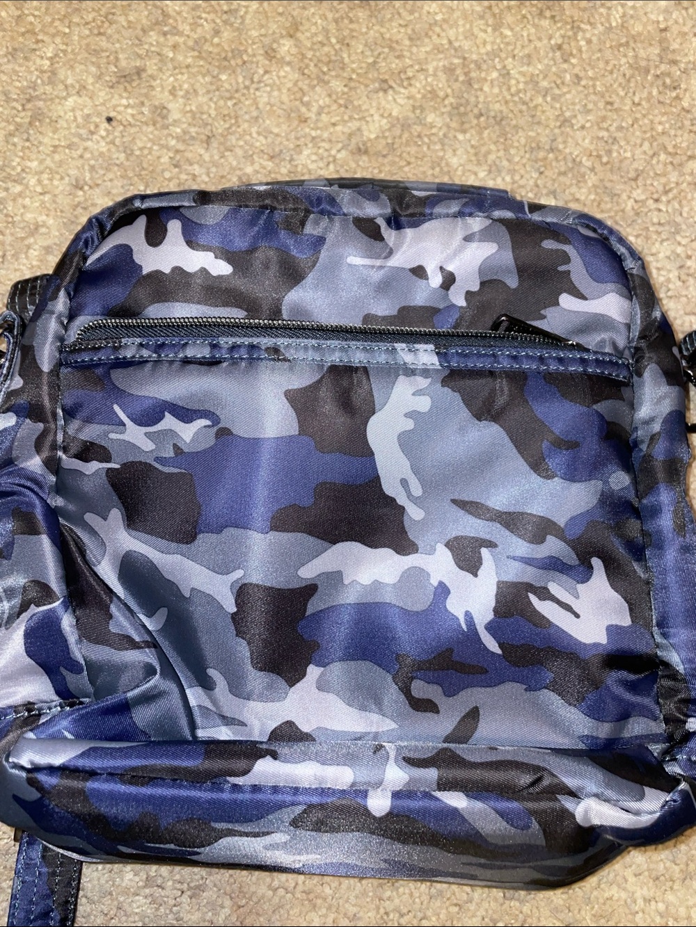 Lug Ranger RFID Camouflage Crossbody Bag - Navy/Gray